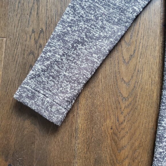 Womens COLUMBIA Fleece Cardigan Heathered Grey Wood Buttons Pockets Grandpacore - Picture 4 of 7